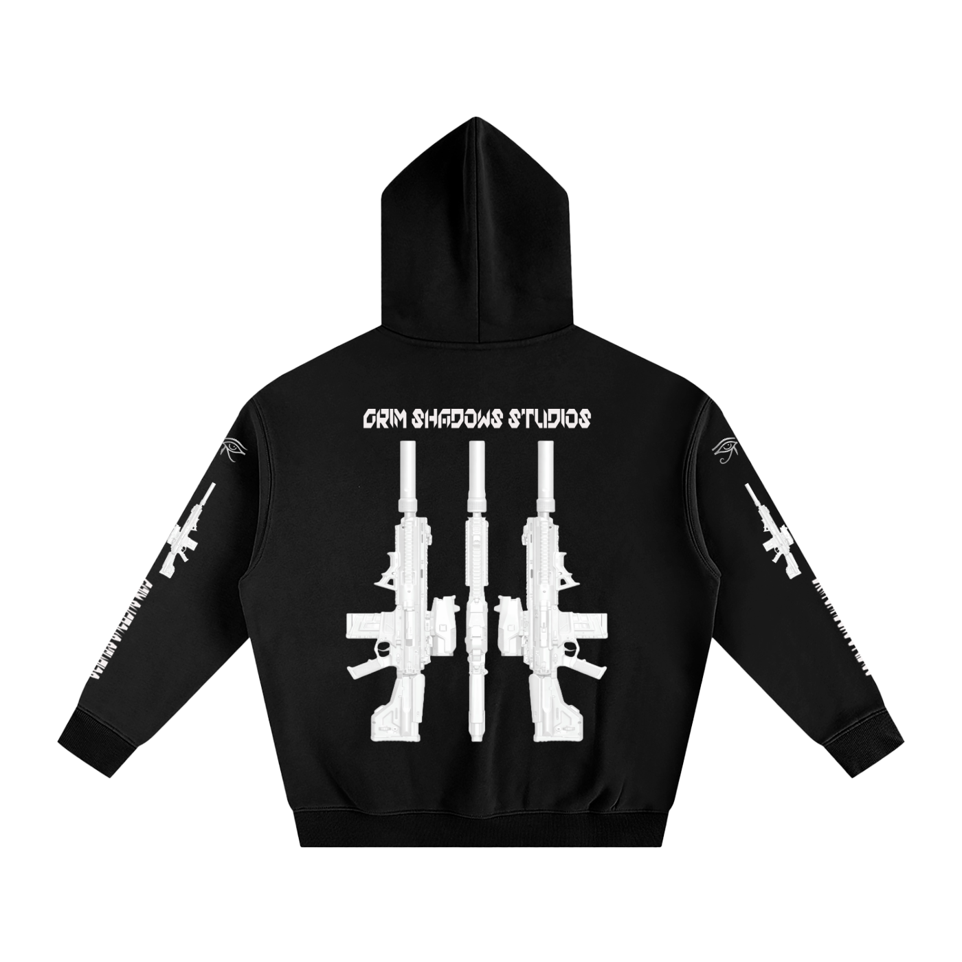 BLACK ARROW ARMS #2 GSU ERA 2. Oversize Fleeced Hoodie