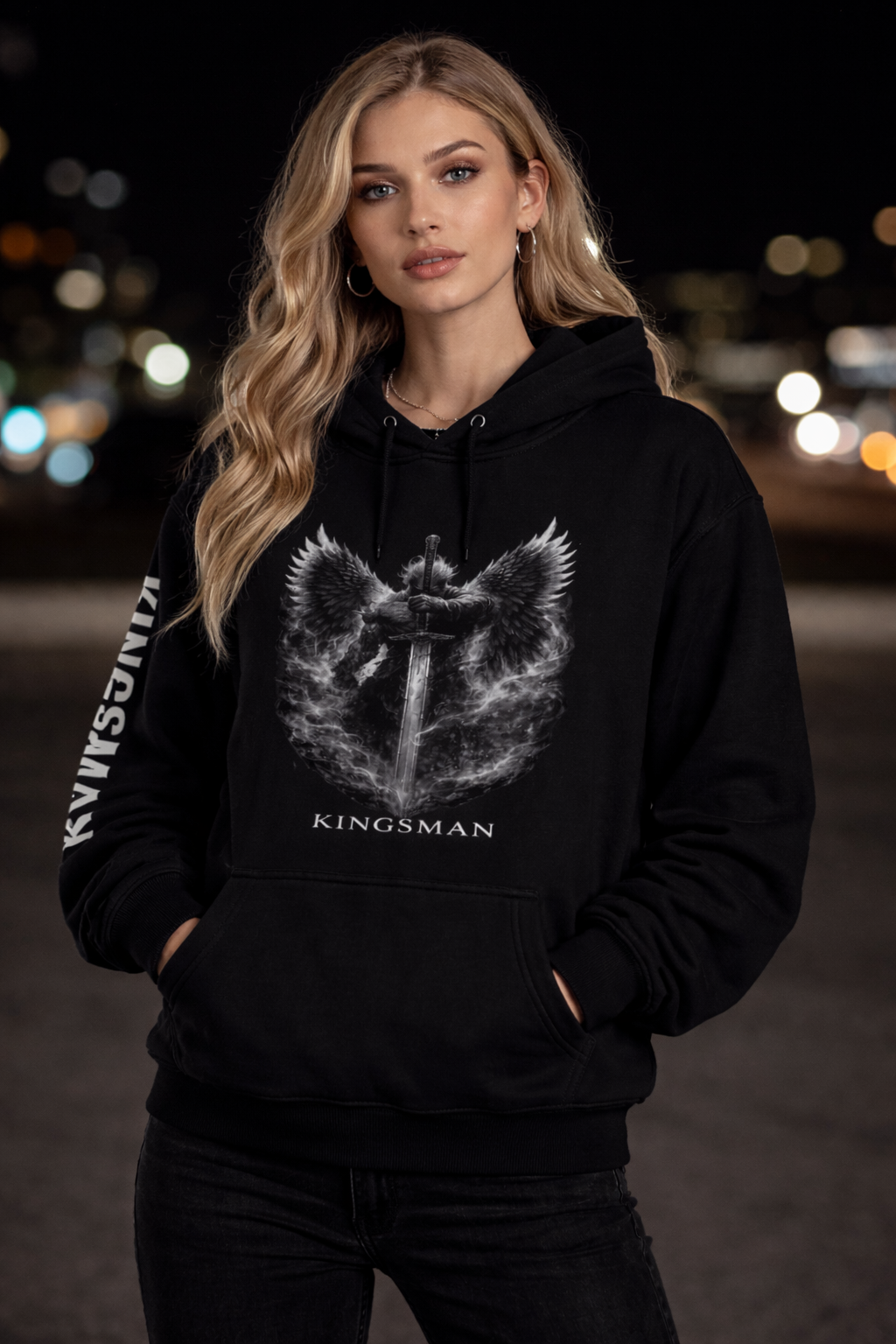 KINGSMAN RISING GSU ERA 1. Oversize Fleeced Hoodie