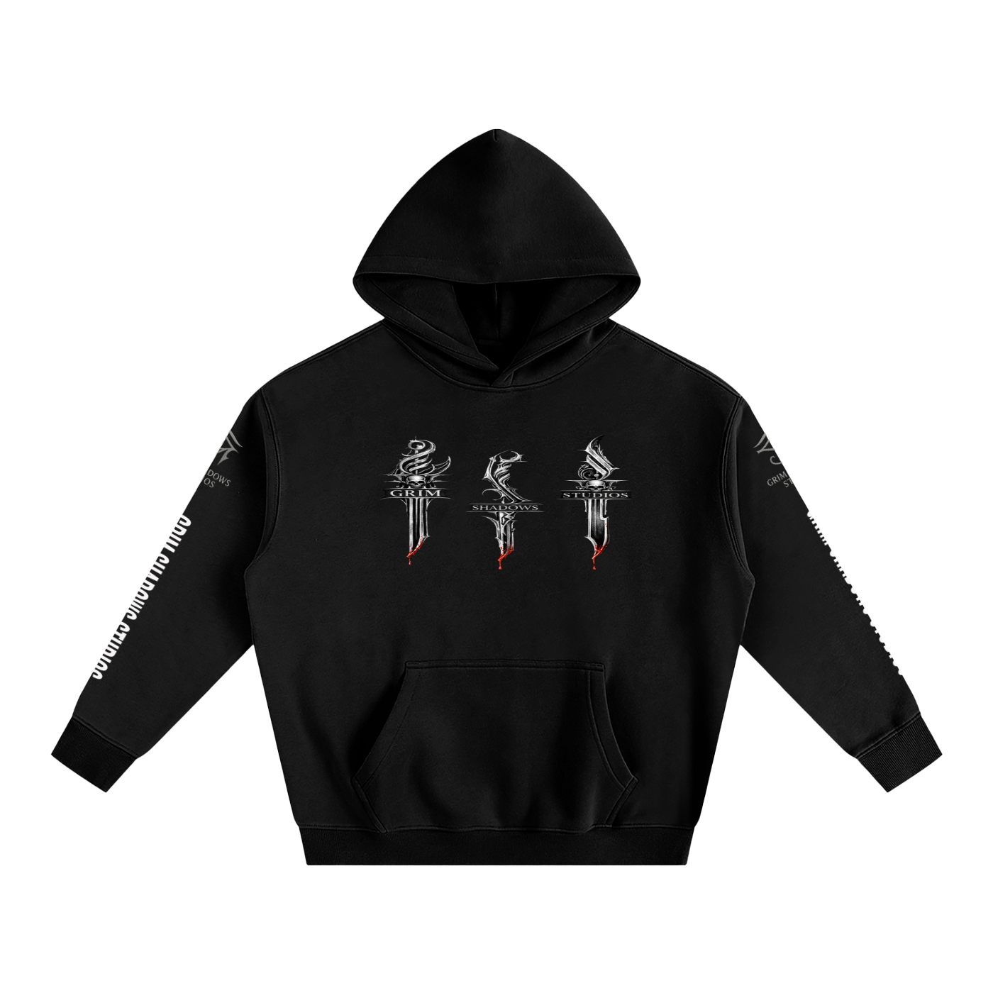 DAGGERS IN SHADOWS GSU ERA 1. Oversize Fleeced Hoodie