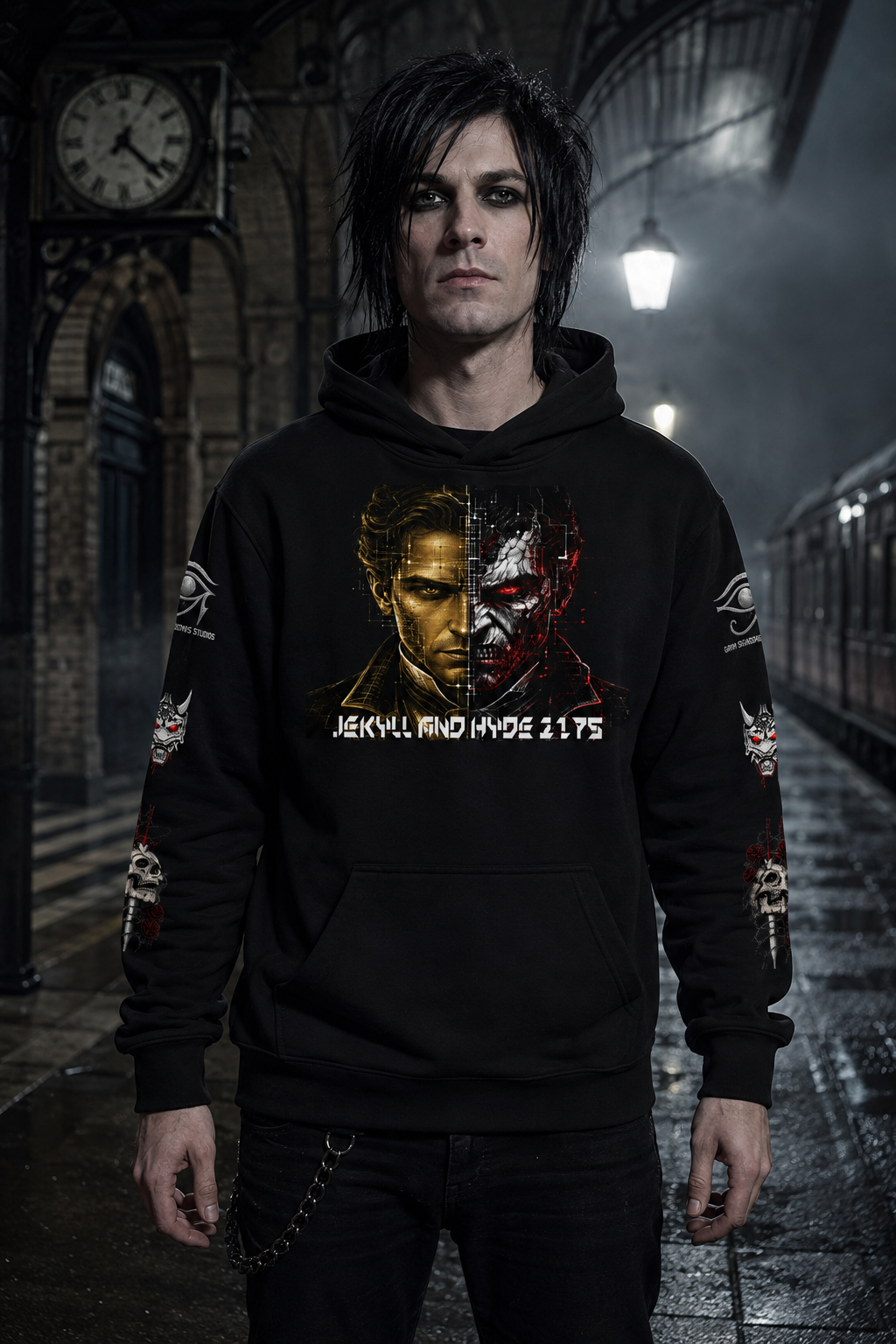 JEKYLL AND HYDE 2175 - Oversize Fleeced Hoodie
