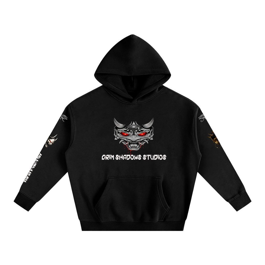 CYBER ONI GSU ERA 2. Oversize Fleeced Hoodie