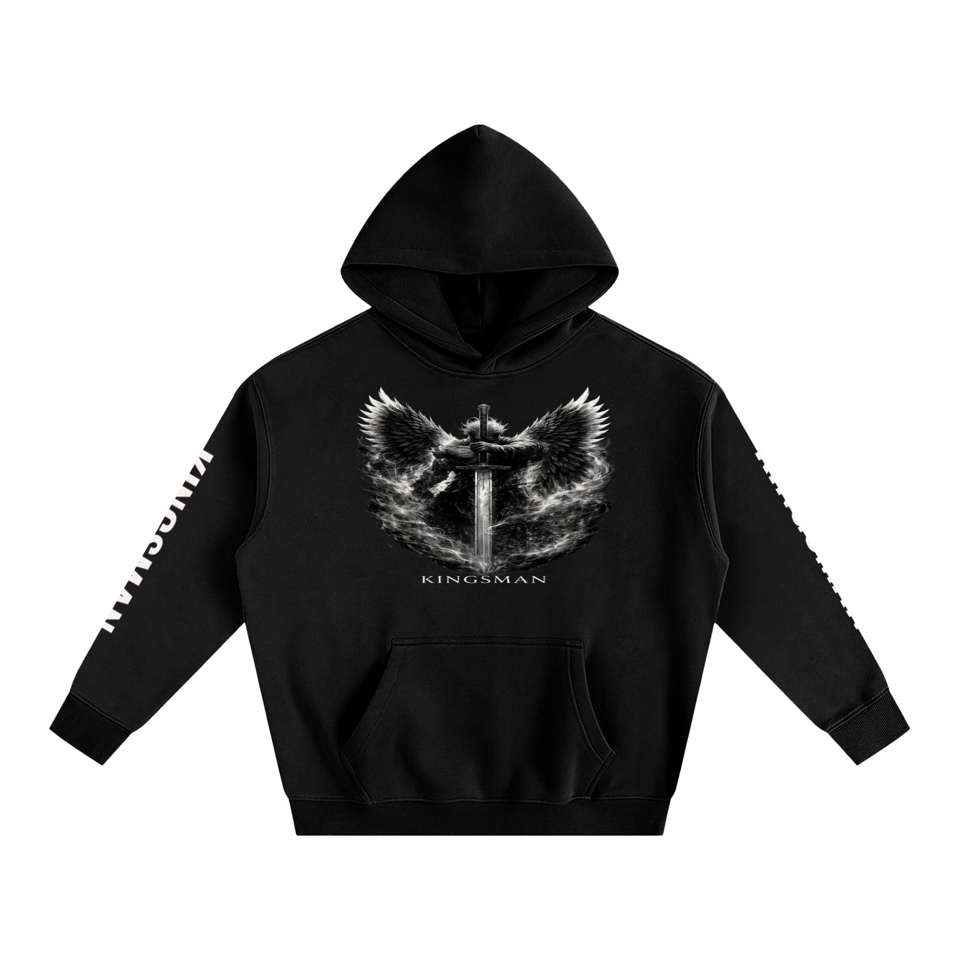 KINGSMAN RISING GSU ERA 1. Oversize Fleeced Hoodie