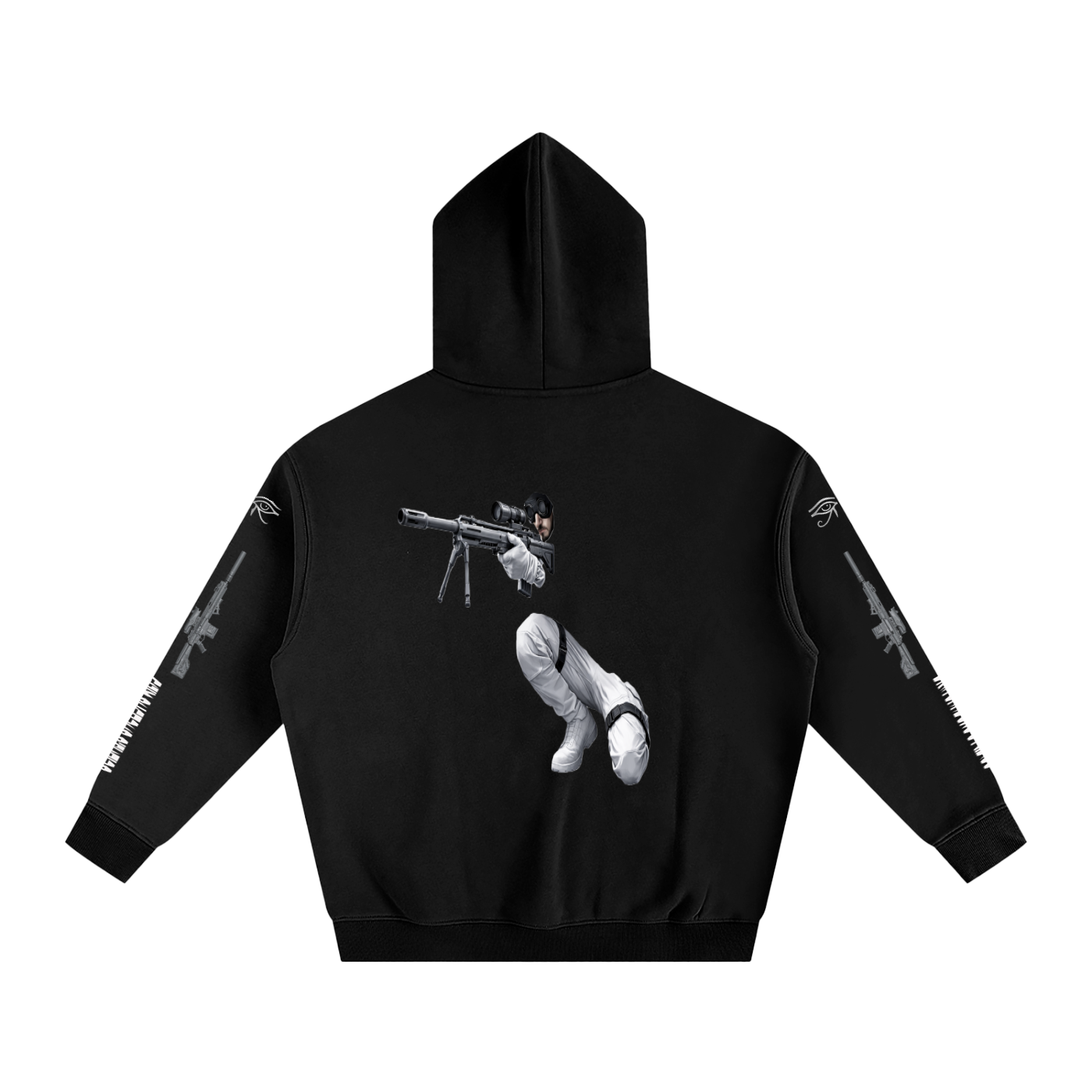 COVERT SNIPER GSU ERA 2. Oversize Fleeced Hoodie