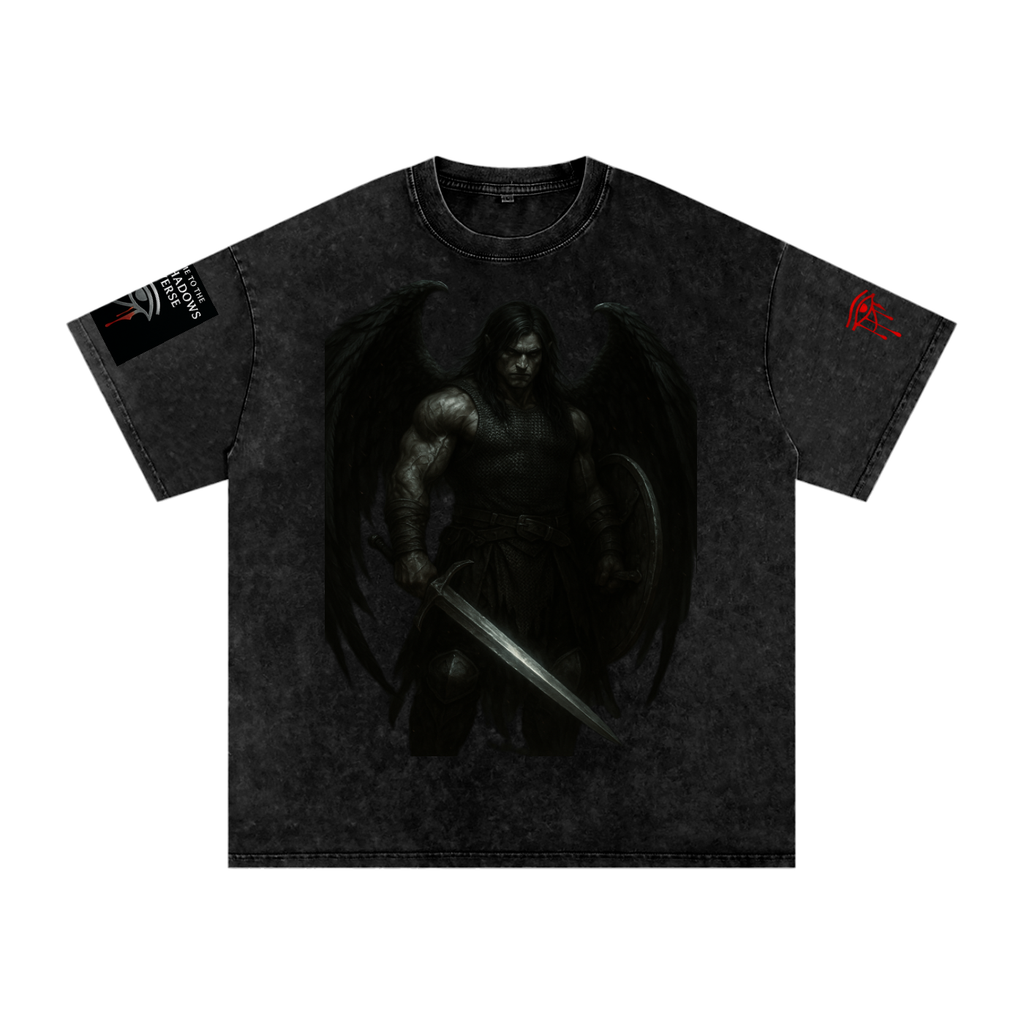 KINGSMEN - GSU ERA1. Snow Washed Oversized Cotton T-Shirt