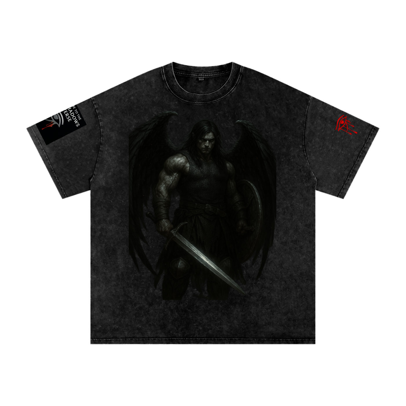 KINGSMEN - GSU ERA1. Snow Washed Oversized Cotton T-Shirt