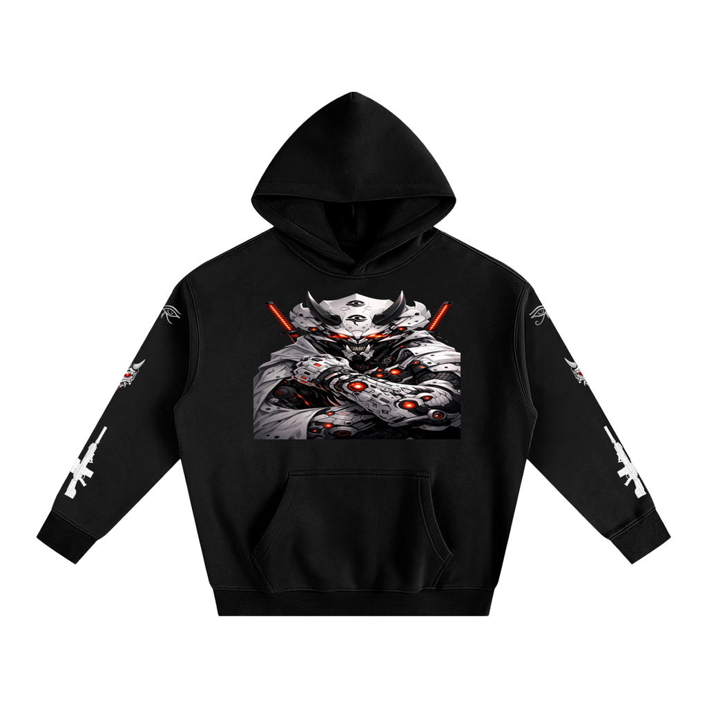 HOUSE DRAGON WHITE GSU ERA 3. Oversize Fleeced Hoodie