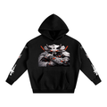 HOUSE DRAGON WHITE GSU ERA 3. Oversize Fleeced Hoodie