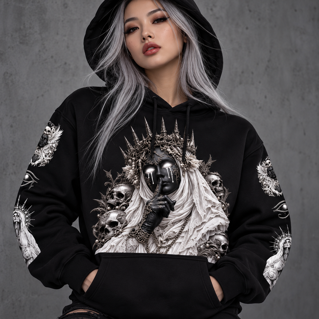 SHADOWS SILENCE - Oversize Fleeced Hoodie