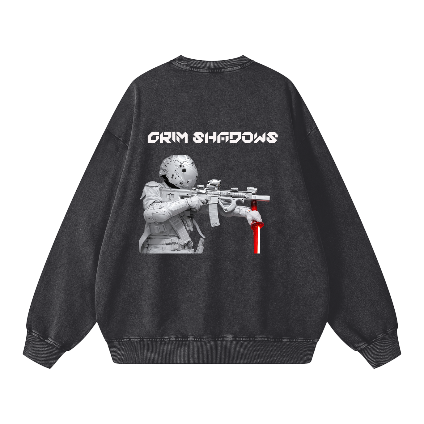 CORPORATE AGENT GSU ERA 2. Snow Washed Oversized Sweatshirt