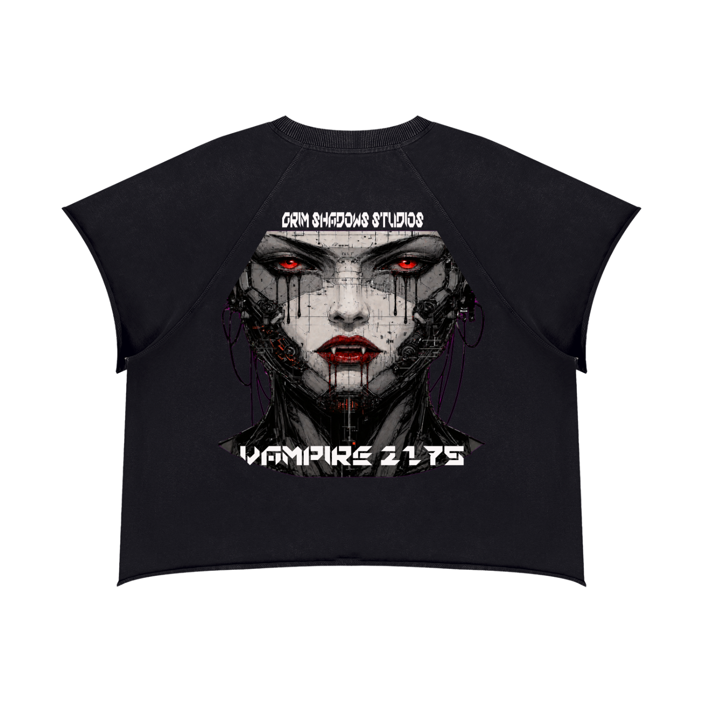 VAMPIRE 2175 - GSU ERA 2 - Unisex Vintage Wash Raw Edge Boxy T-Shirt