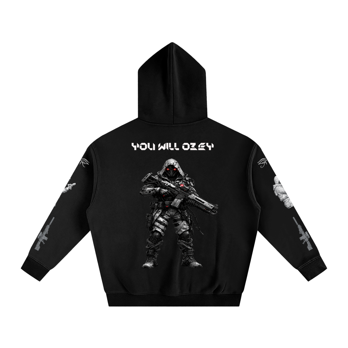 YOU WILL OBEY GSU ERA 2 & 3. Oversize Fleeced Hoodie