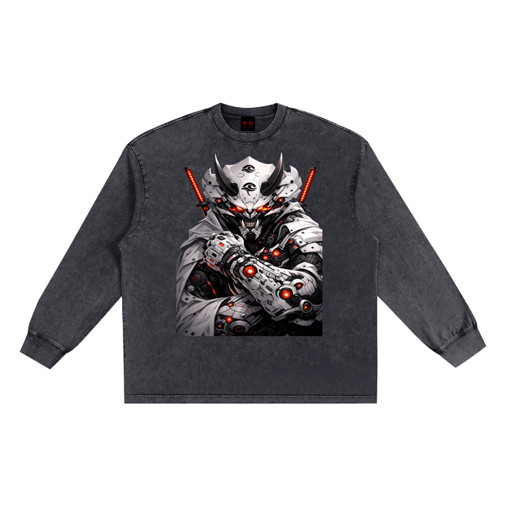 HOUSE DRAGON WHITE GSU ERA 2. Snow Washed Frayed Edge T-Shirt