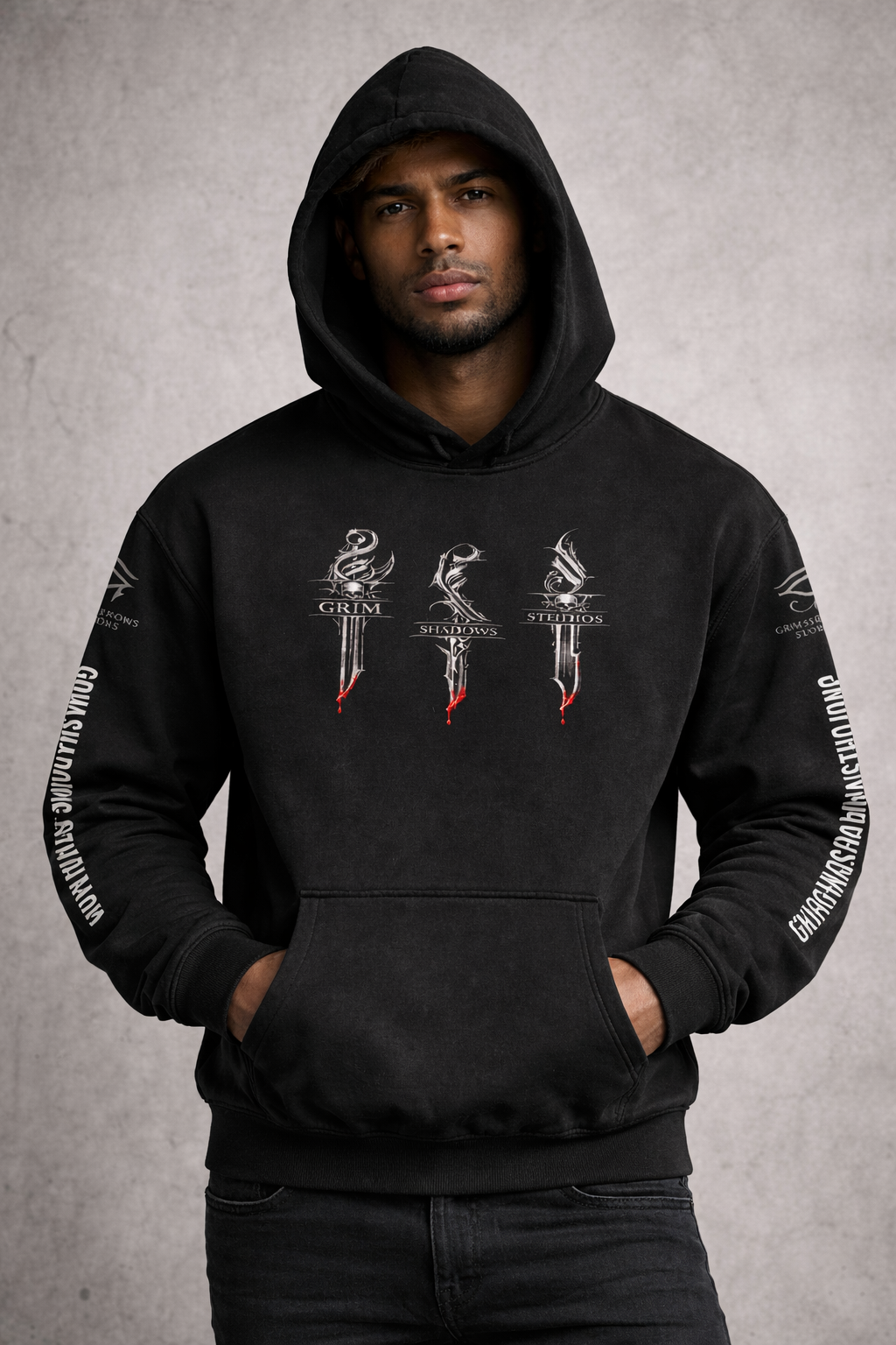 DAGGERS IN SHADOWS GSU ERA 1. Oversize Fleeced Hoodie
