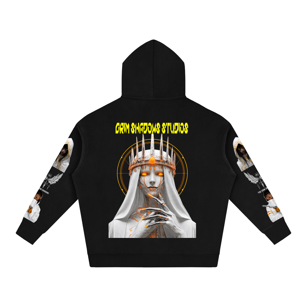 DIGITAL ICE QUEEN - Oversize Fleeced Hoodie