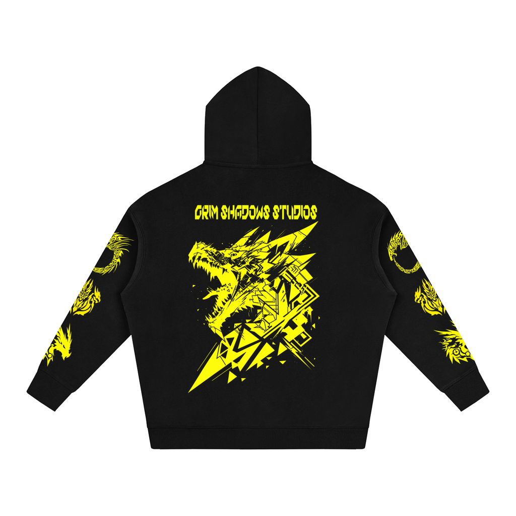 GOTHIC DRAGONS - Oversize Fleeced Hoodie