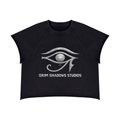 BLACK ARROW ERA 2 - THE GRIM EYE - Unisex Vintage Wash Raw Edge Boxy T-Shirt