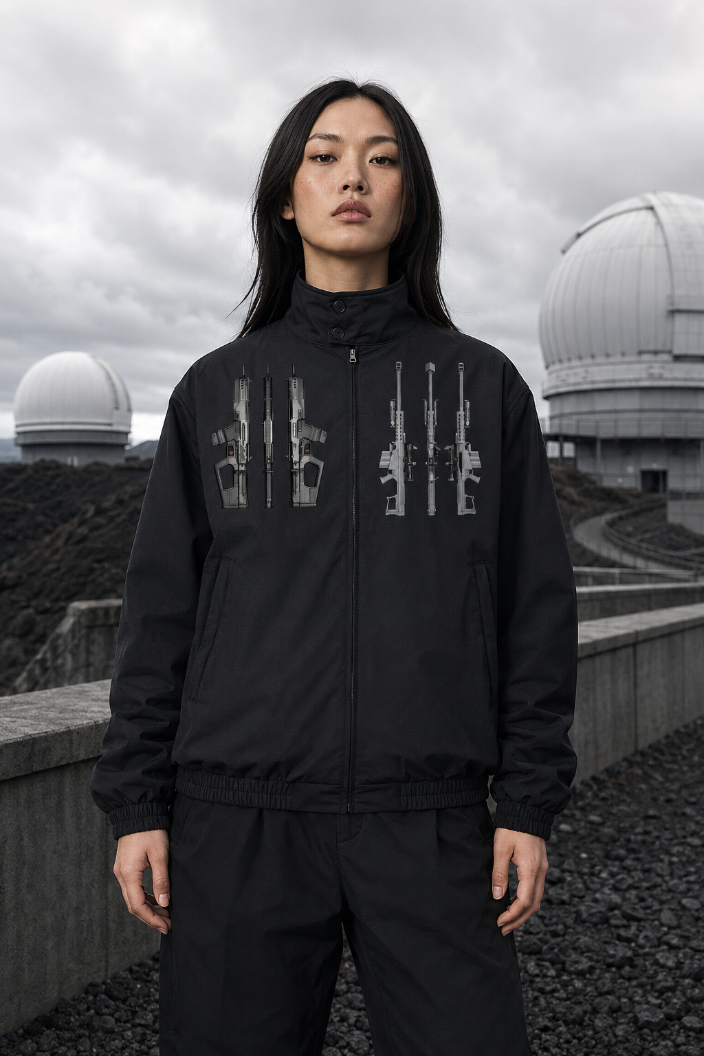 BLACK ARROW ERA 2- GUN NUT - Stand Collar Bomber Jacket