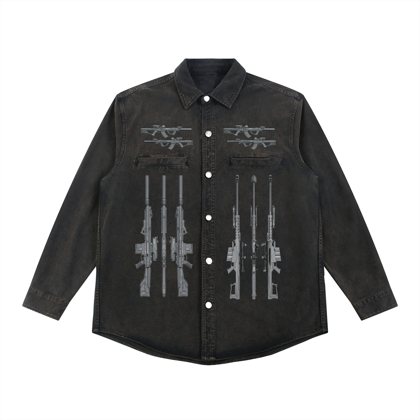 Denim Vintage Washed Heavyweight Jacket- ONI ARMS COLLECTION GSU ERA 2