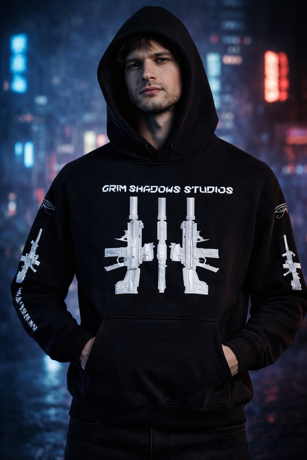 BLACK ARROW ARMS #2 GSU ERA 2. Oversize Fleeced Hoodie