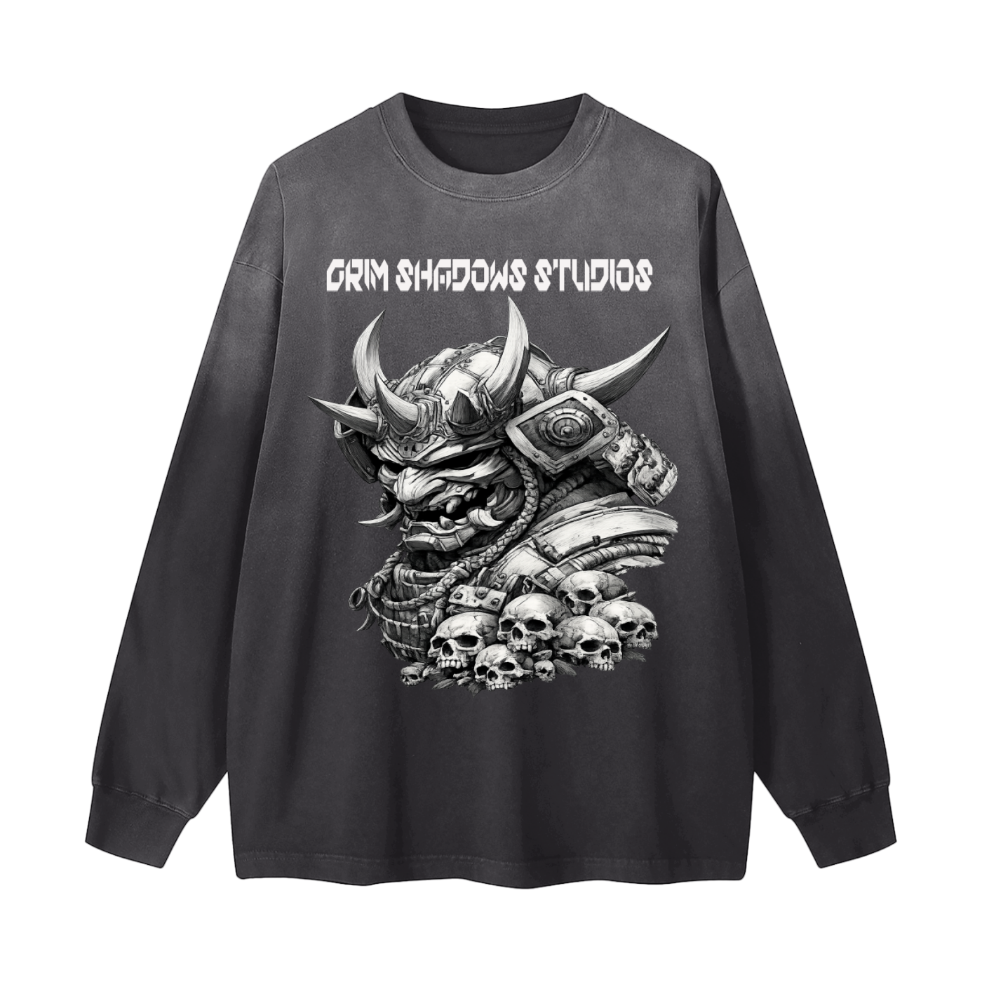 UNDEAD HONOR GSU ERA 1. Gradient Washed Long Sleeve T-Shirt
