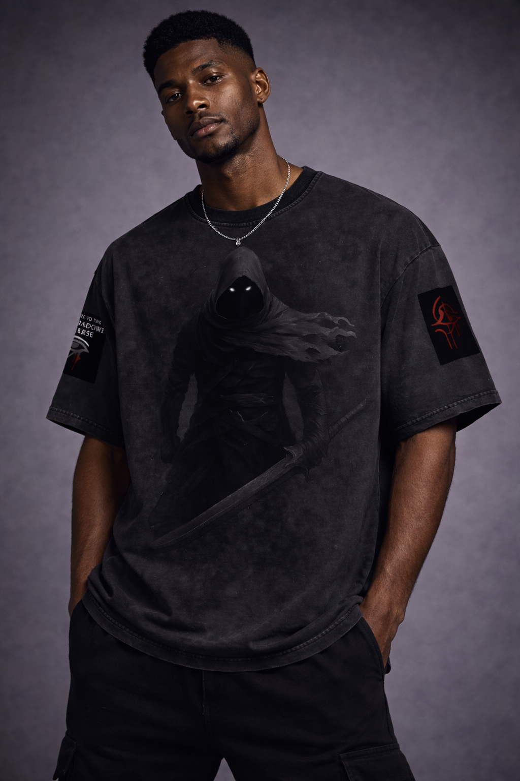 KANE -GSU ERA 1. Snow Washed Oversized Cotton T-Shirt