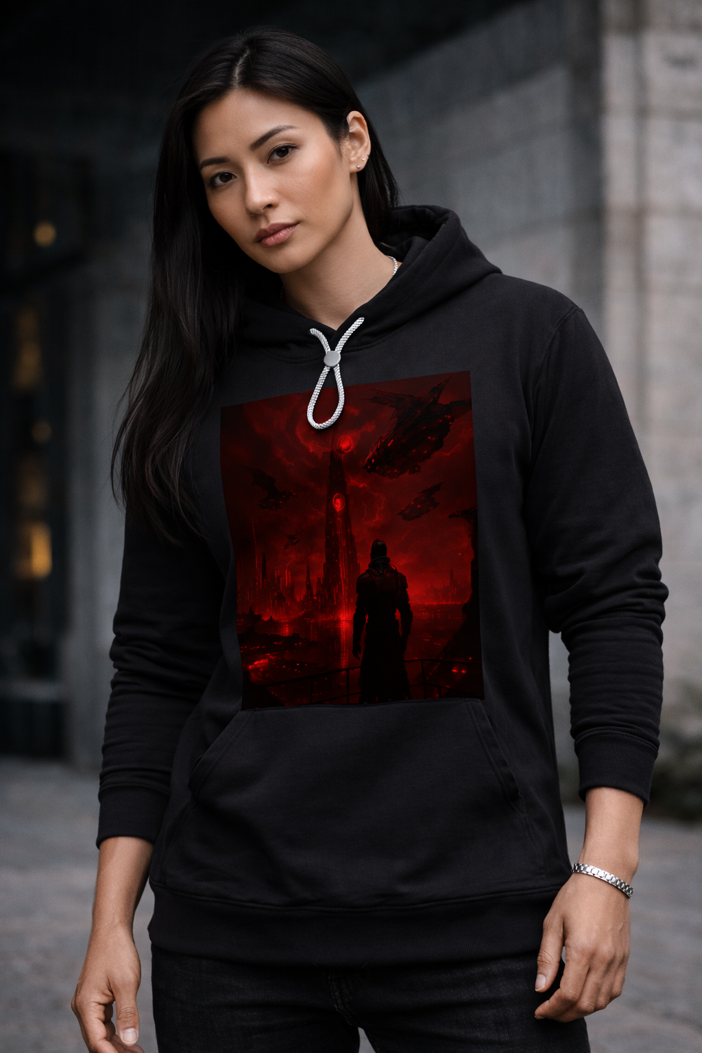 END OF DAYS GSU THE DARK AGE OF THE FUTURE ERA 3. Oversized Fleece Hoodie