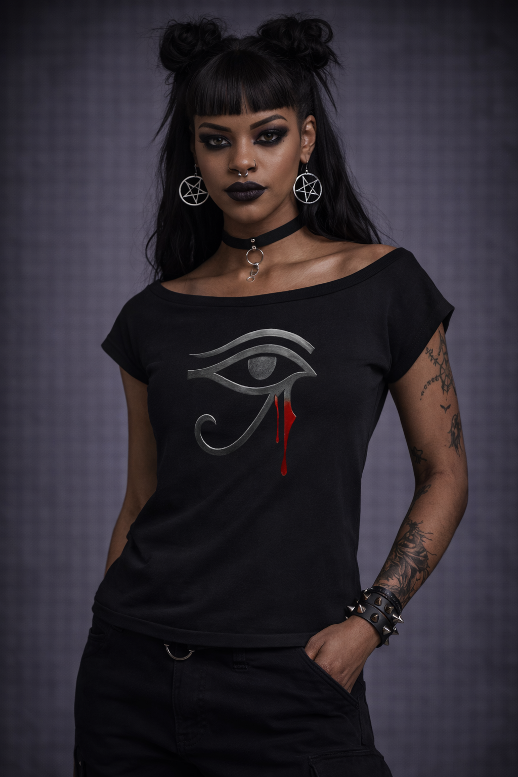 THE GRIM EYE GSU ERA 1. Essential Wide Neck Baby T-shirt