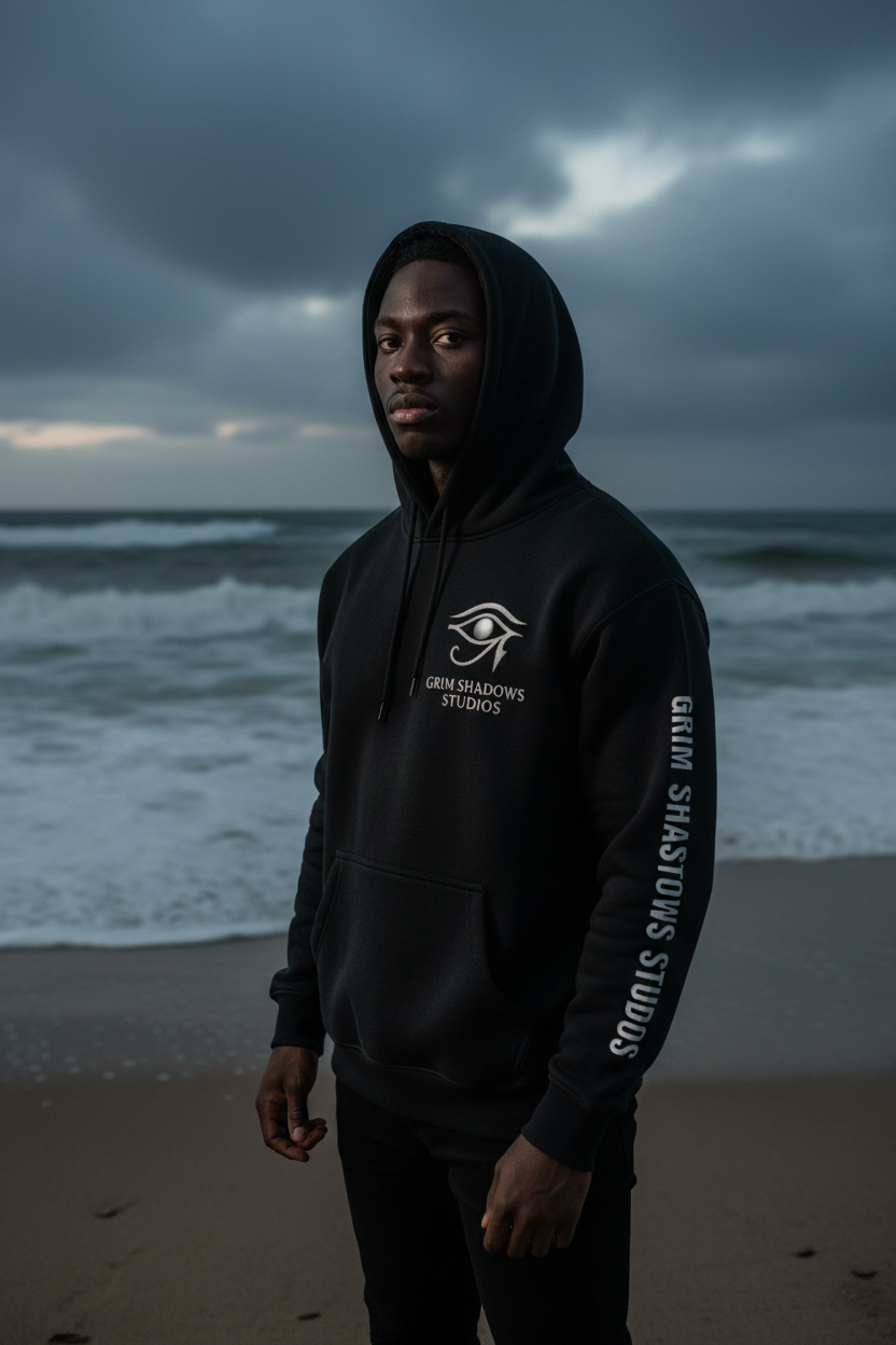 Oversize Fleeced Hoodie - Grim Shadows Studios Hoodie GSU 1.