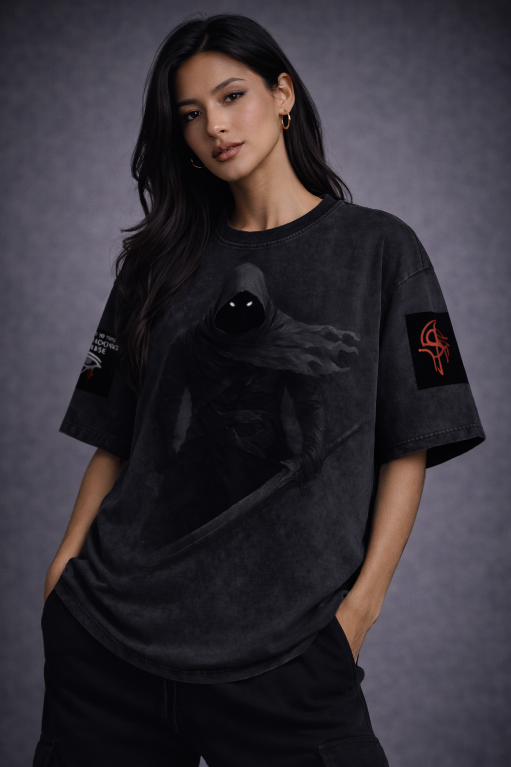 KANE -GSU ERA 1. Snow Washed Oversized Cotton T-Shirt