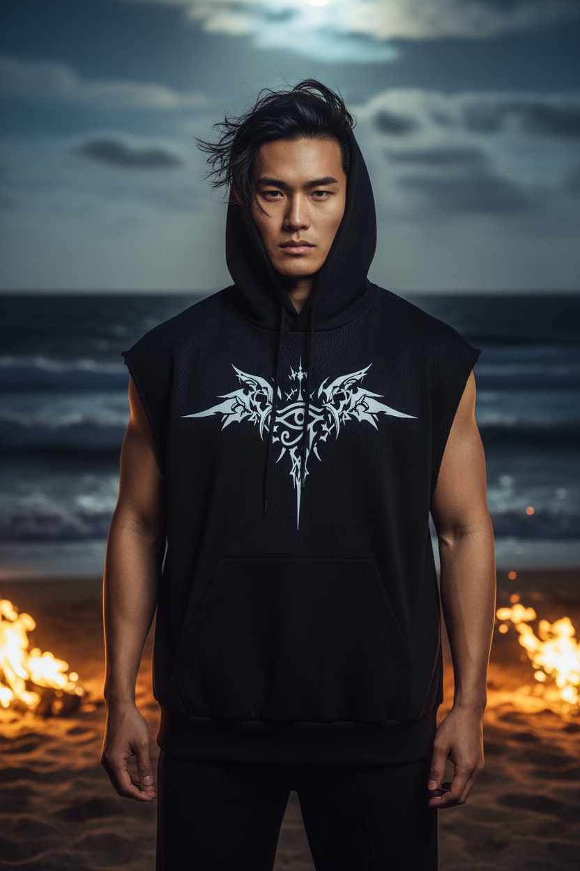 Asian Male - Beach Night