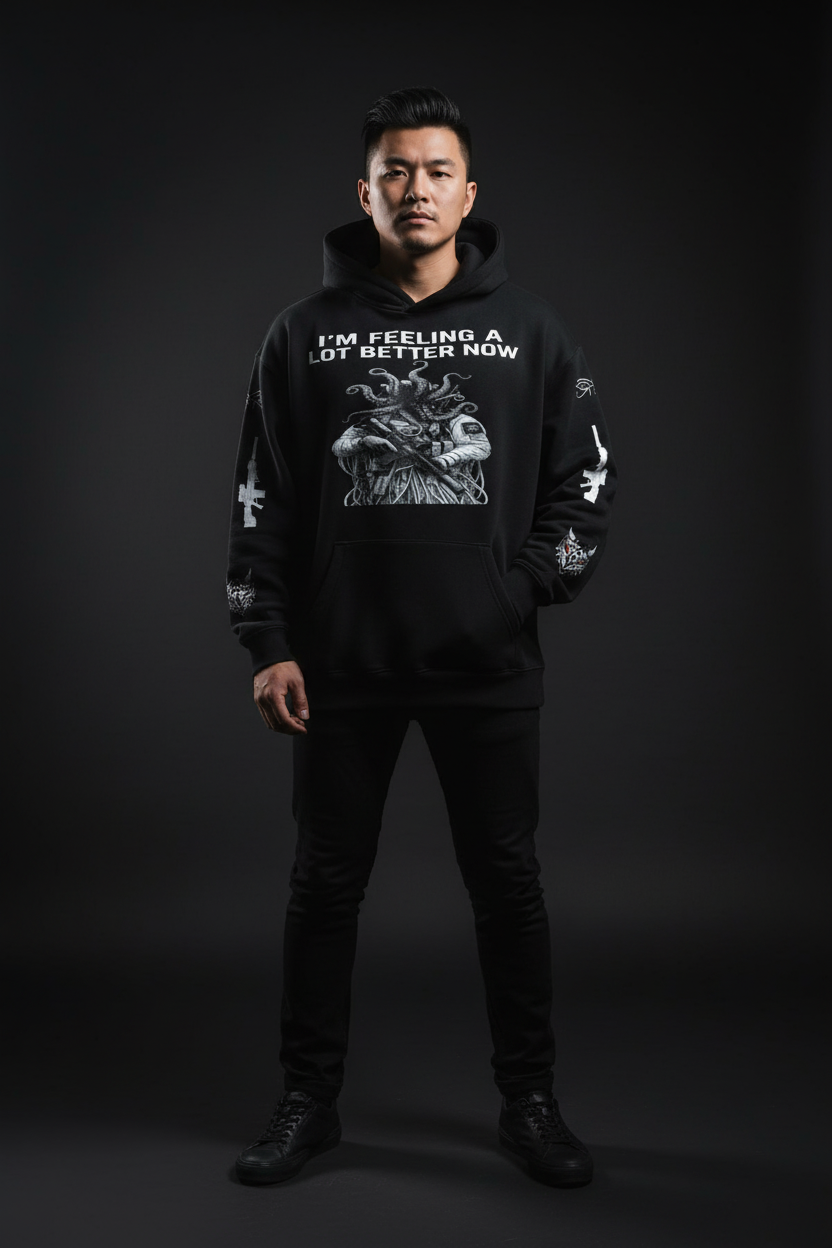 Asian Male - Oversize Fleeced Hoodie