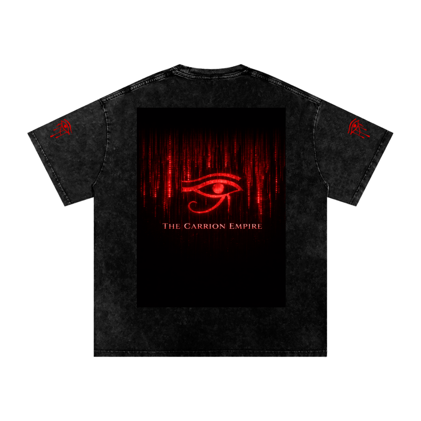 Snow Washed Oversized Cotton T-Shirt -DARK AGE RAIDER GSU DARK AGE OF THE FUTURE ERA 3.