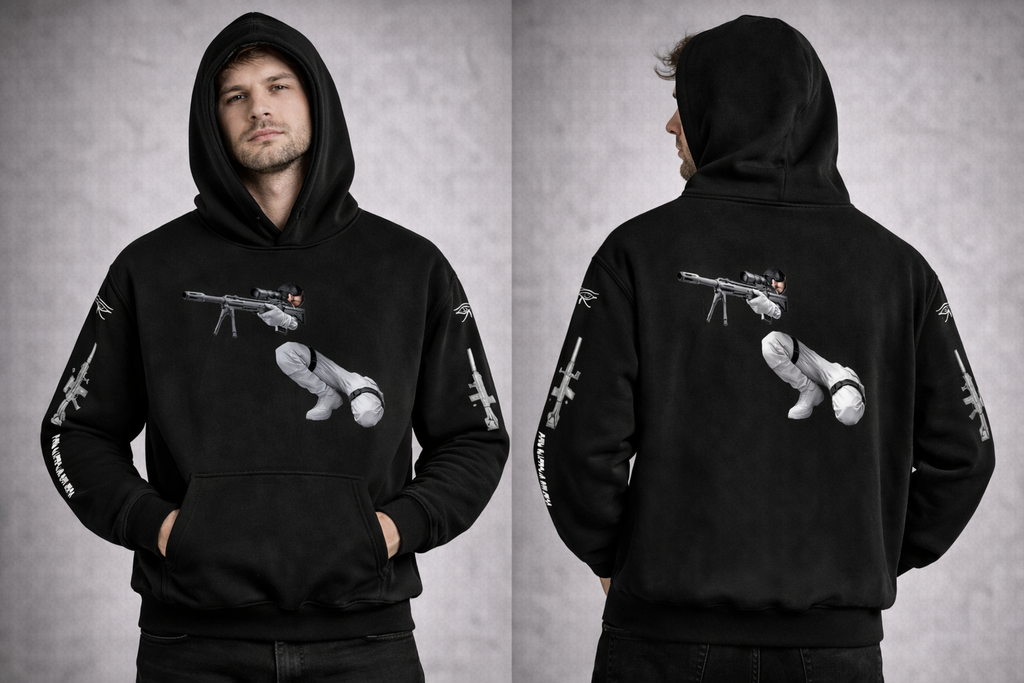 COVERT SNIPER GSU ERA 2. Oversize Fleeced Hoodie