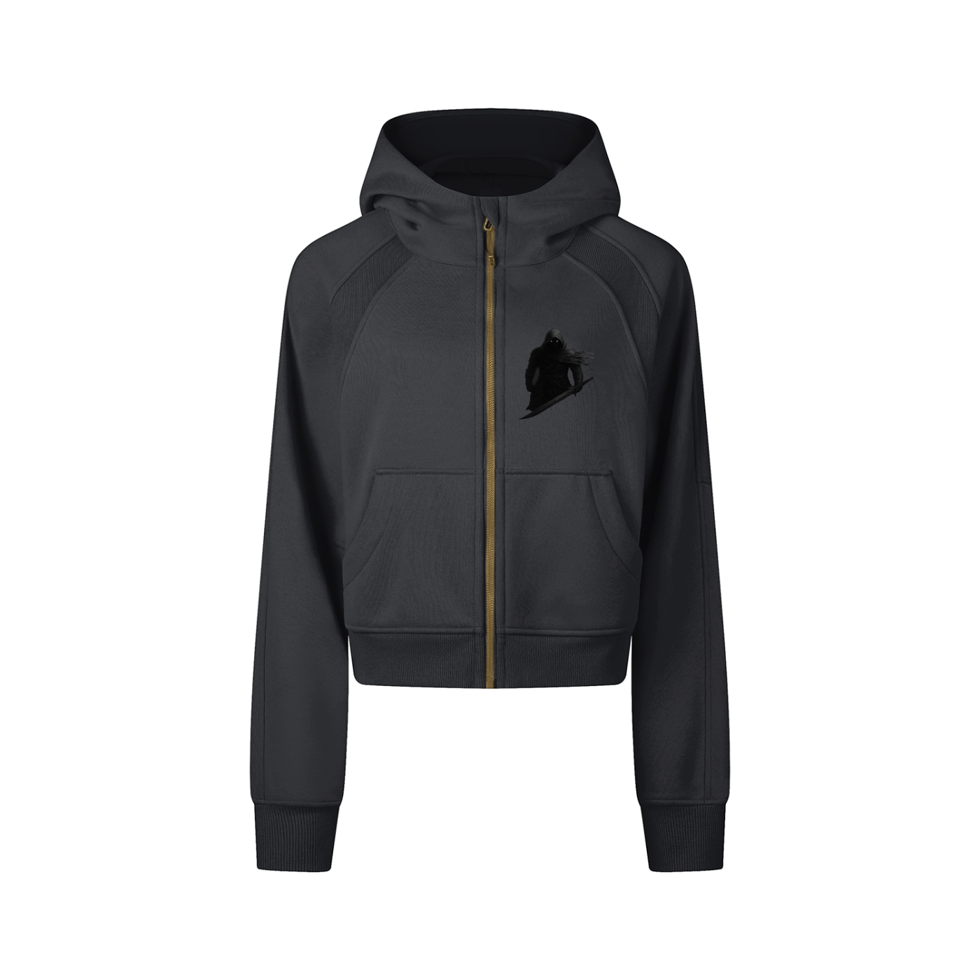 KANE GSU ERA1. Cropped Zip-Through Hoodie