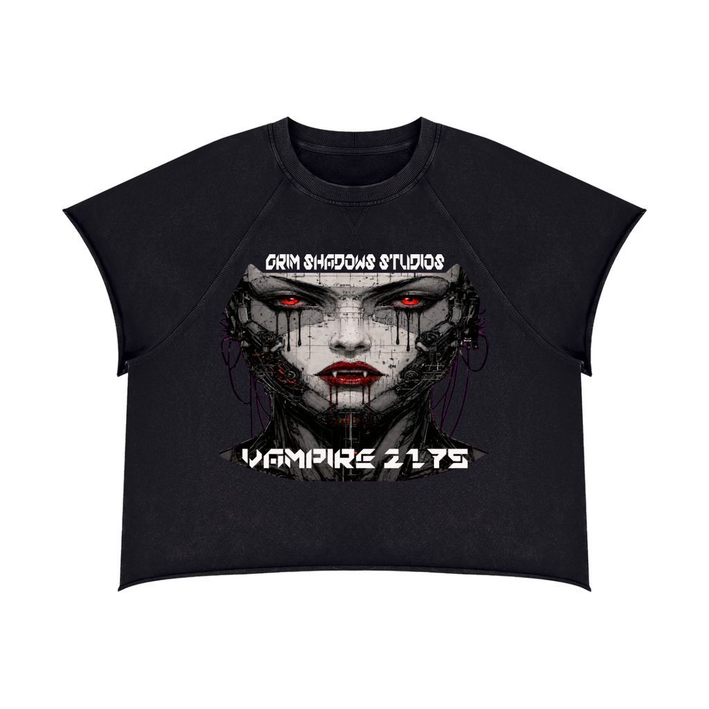 VAMPIRE 2175 - GSU ERA 2 - Unisex Vintage Wash Raw Edge Boxy T-Shirt