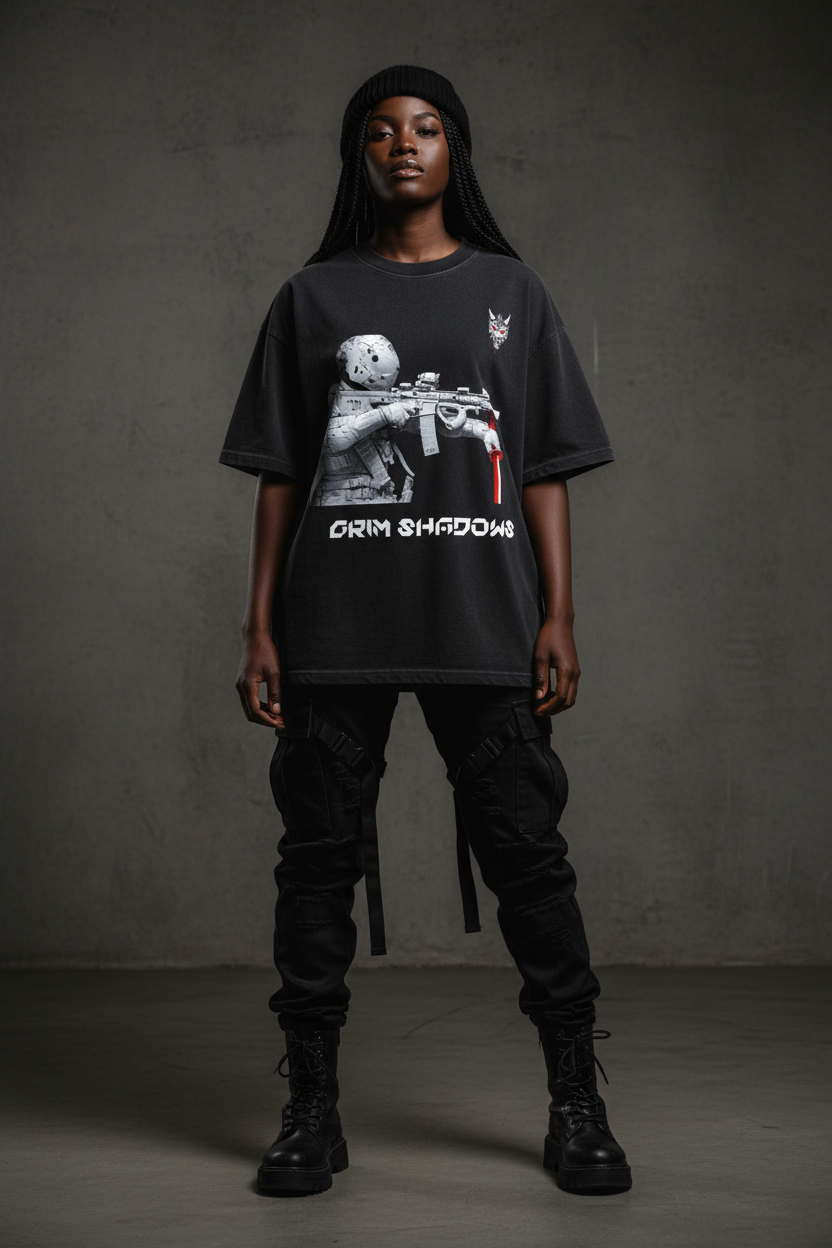 Black female model