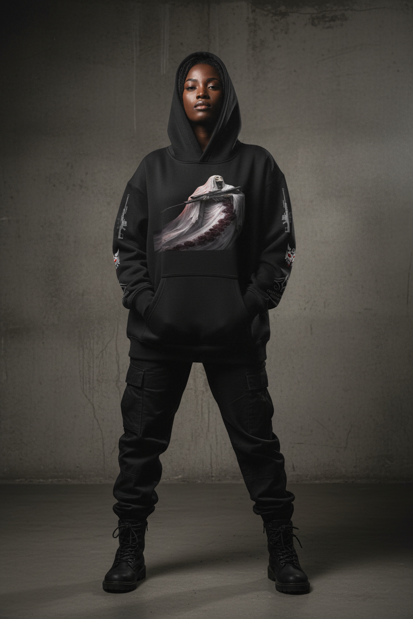 Black female model