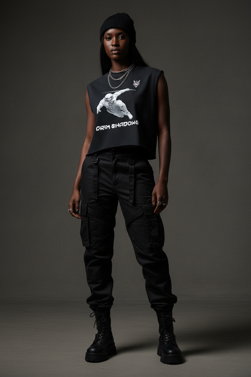 Black female model