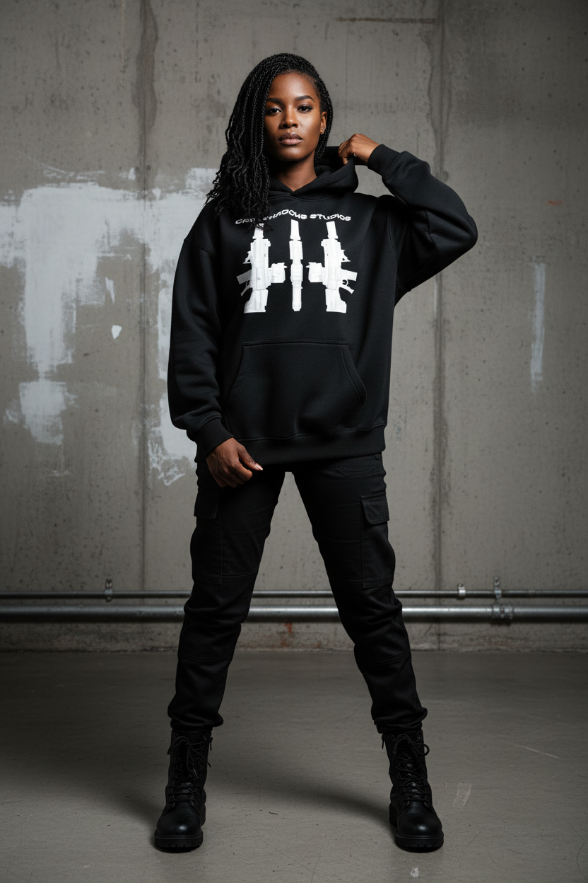 Black female model
