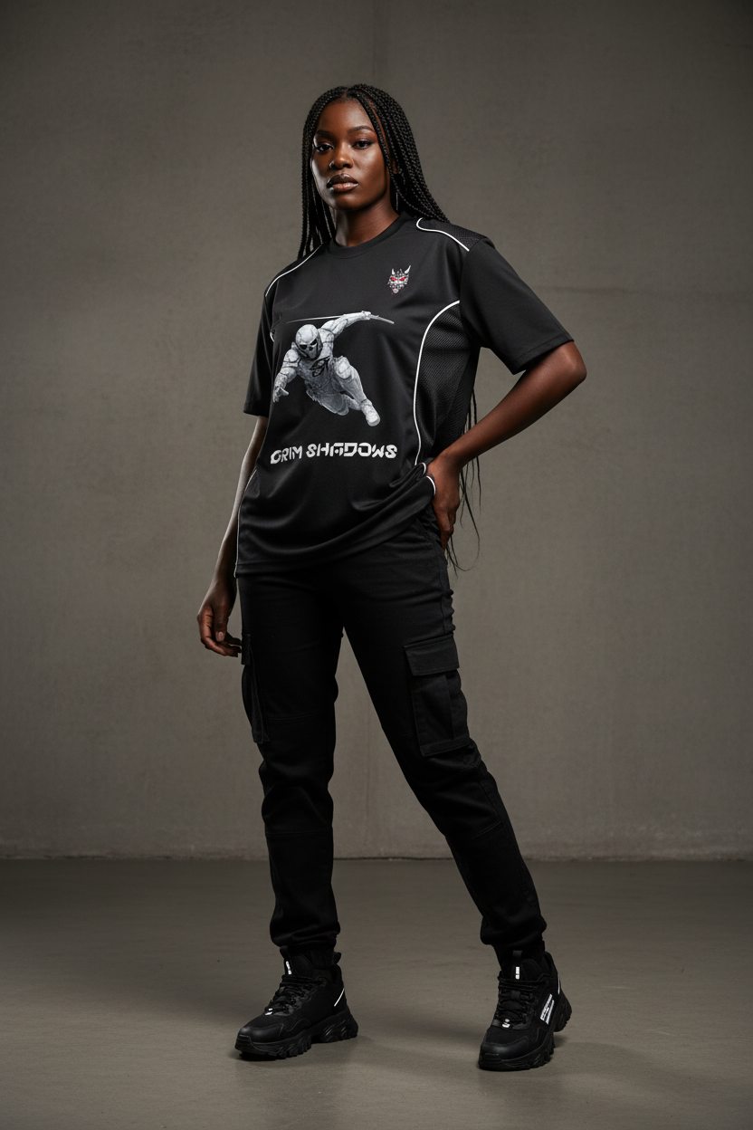 Black female model