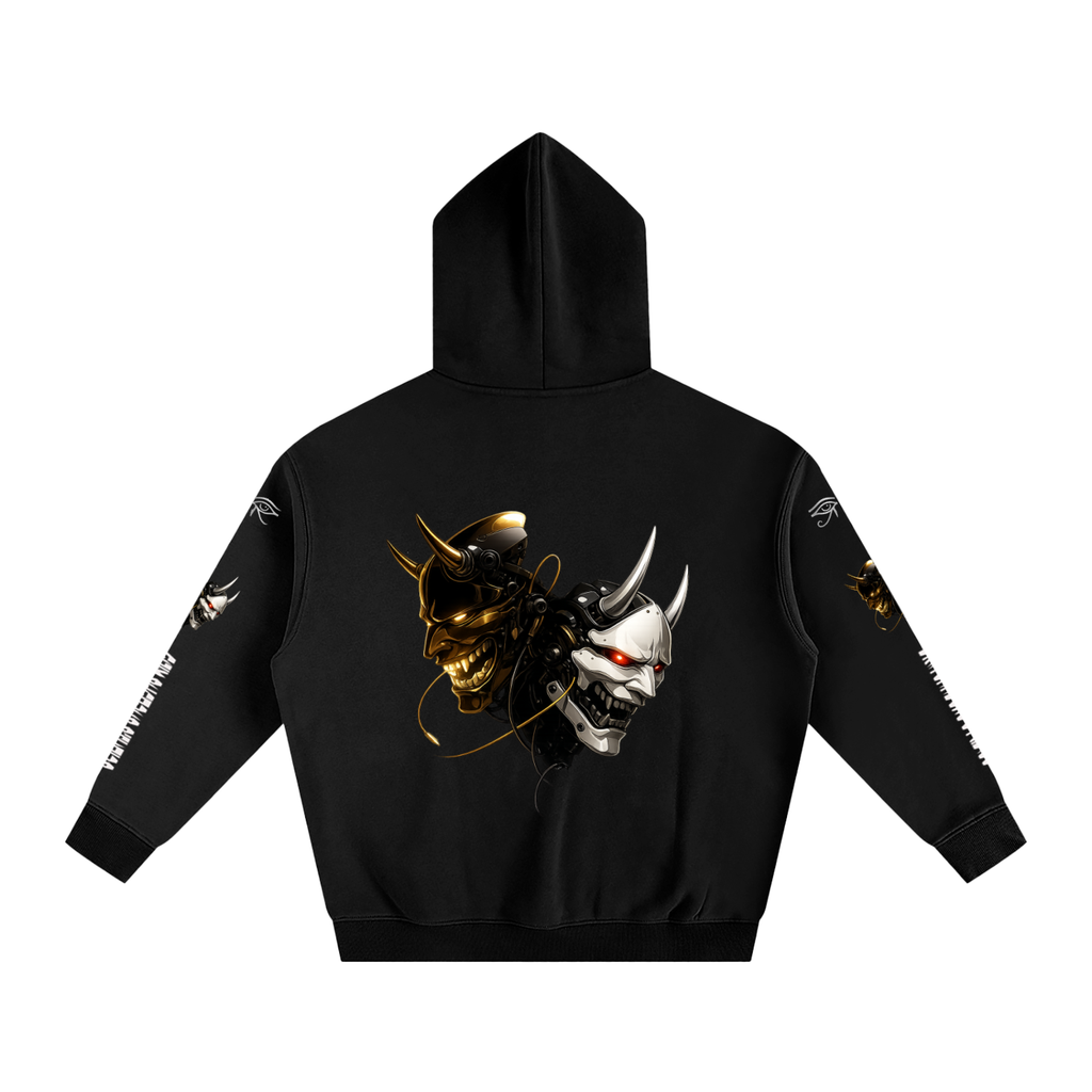 CYBER ONI GSU ERA 2. Oversize Fleeced Hoodie