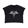 GRIM SHADOWS ERA 1- GOTHIC ANGEL - Unisex Vintage Wash Raw Edge Boxy T-Shirt