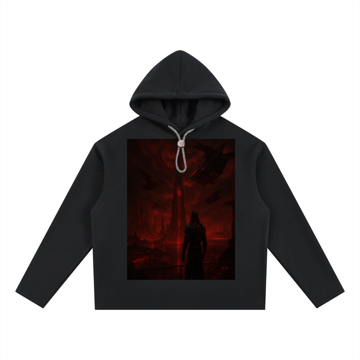 END OF DAYS GSU THE DARK AGE OF THE FUTURE ERA 3. Oversized Fleece Hoodie