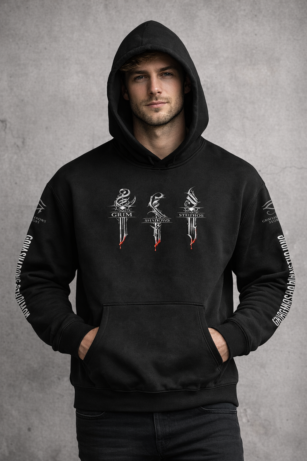 DAGGERS IN SHADOWS GSU ERA 1. Oversize Fleeced Hoodie