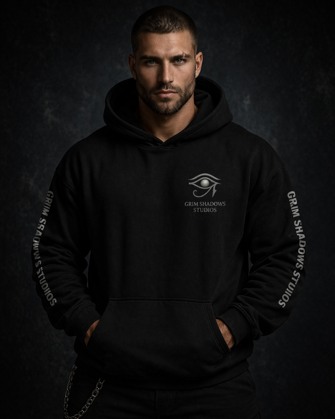 Oversize Fleeced Hoodie - Grim Shadows Studios Hoodie GSU 1.