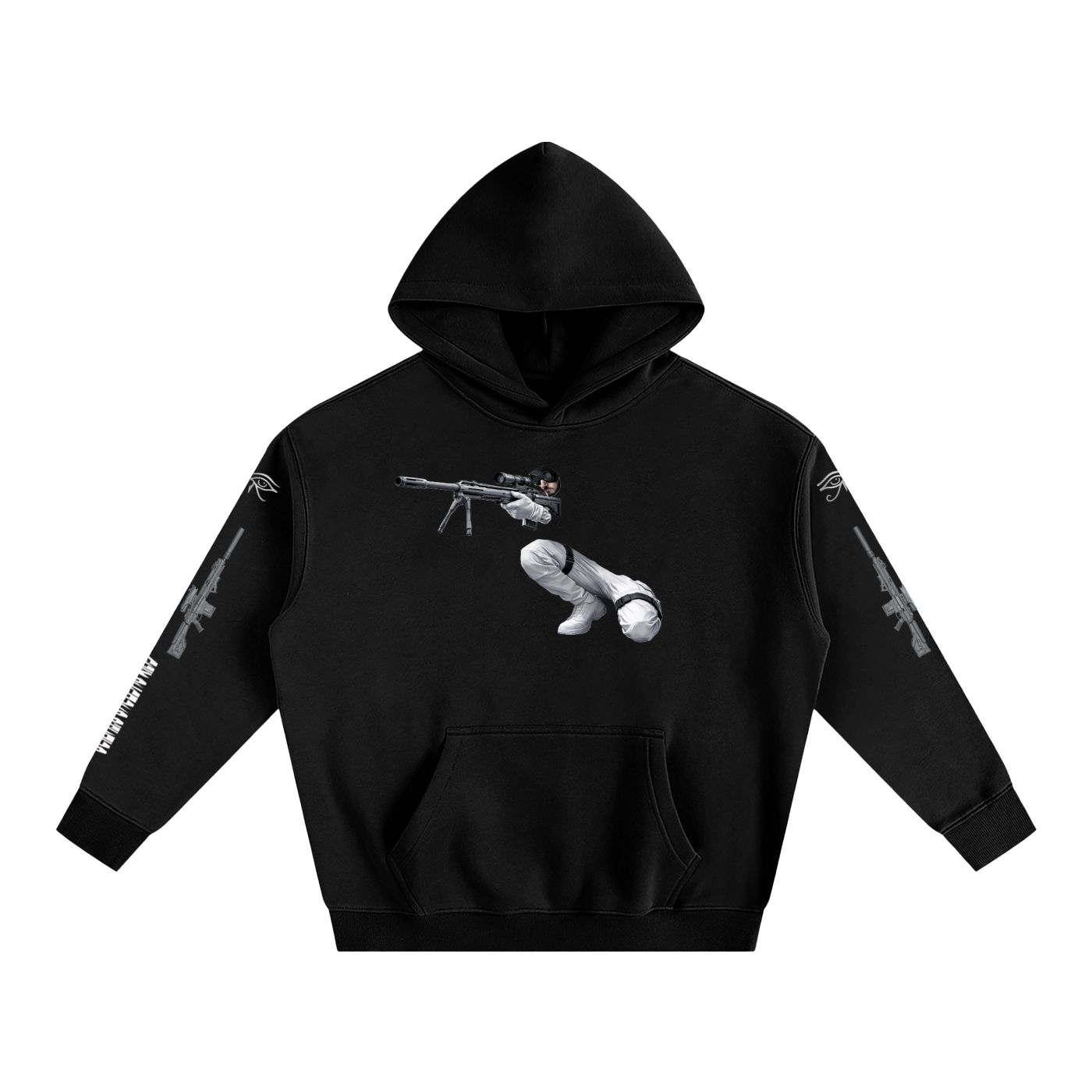 COVERT SNIPER GSU ERA 2. Oversize Fleeced Hoodie