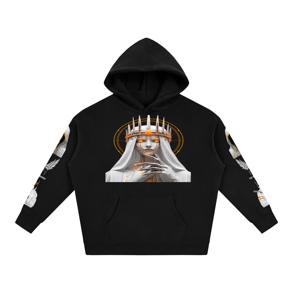 DIGITAL ICE QUEEN - Oversize Fleeced Hoodie