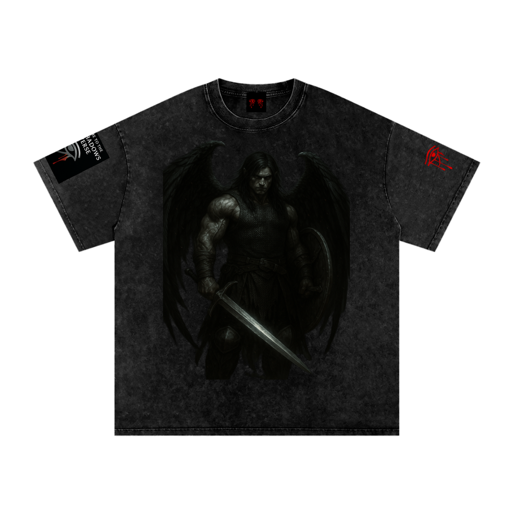 KINGSMEN - GSU ERA1. Snow Washed Oversized Cotton T-Shirt