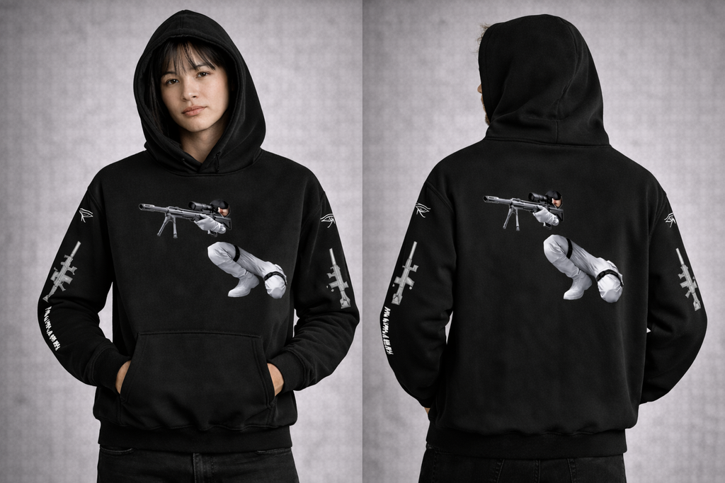 COVERT SNIPER GSU ERA 2. Oversize Fleeced Hoodie