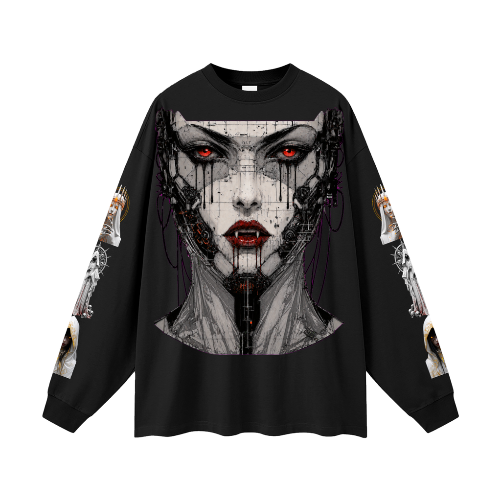 VAMPIRE 2175 -Oversized Unisex Long Sleeve T-Shirt